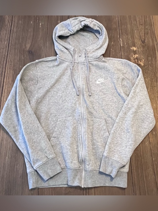 Nike Other - Nike Club Fleece Zip Up Hoodie Grey Mens Small